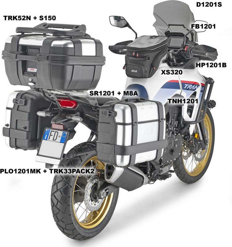 GIVI Side case carrier ONEFIT Monokey for Honda XL 750 Transalp (23) | PLO1201MK