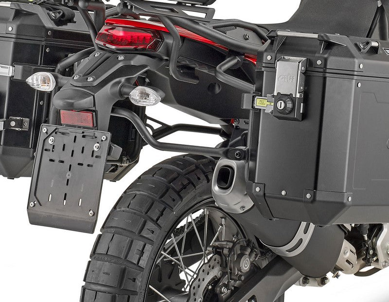Givi PLO2145CAM Specific Pannier Holder for Monokey Cam-Side Trekker Outback Side Cases for Yamaha Tenere 700 | PLO2145CAM