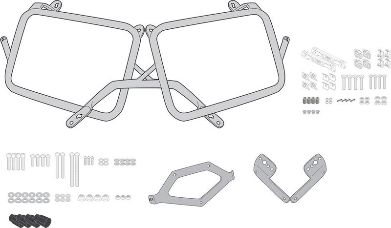 Givi Specific Pannier Holder for Monokey Cam-Side Trekker Outback Side Cases for Triumph Tiger 1200 GT | PLO6422CAM