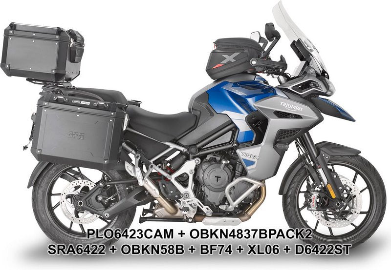 Givi Specific Pannier Holder for Monokey Cam-Side Trekker Outback Side Cases for Triumph Tiger 1200 GT Explorer | PLO6423CAM