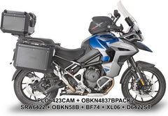 Givi Specific Pannier Holder for Monokey Cam-Side Trekker Outback Side Cases for Triumph Tiger 1200 GT Explorer | PLO6423CAM