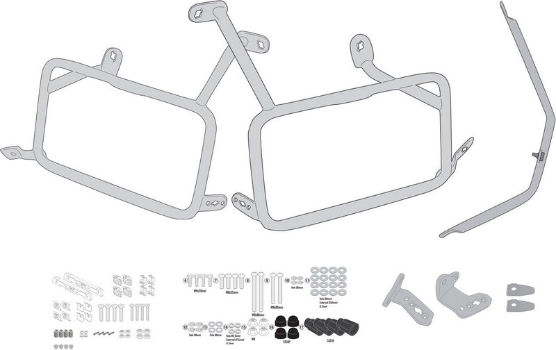 GIVI Side case carrier ONE-FIT f. Monokey-CAM-Side for various KTM models | PLO7717CAM