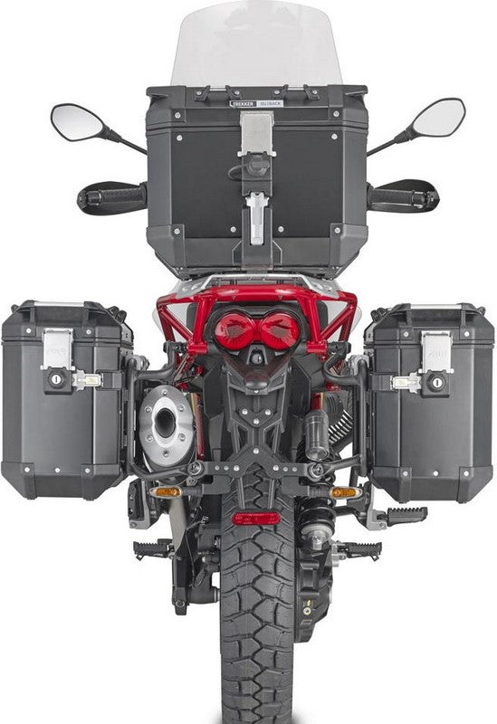 Givi PLOR8203CAM Specific Quick Release Pannier Holder for Monokey Cam-Side Trekker Outback Side Cases, specific for Moto Guzzi V 85 TT | PLOR8203CAM
