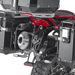 Givi PLOR8203CAM Specific Quick Release Pannier Holder for Monokey Cam-Side Trekker Outback Side Cases, specific for Moto Guzzi V 85 TT | PLOR8203CAM