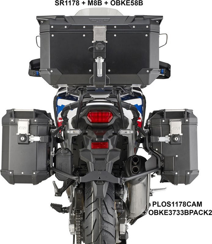 GIVI Side case carrier for monokey CAM side case with lateral offset right - for various Honda models Honda models | PLOS1178CAM