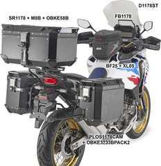 GIVI Side case carrier for monokey CAM side case with lateral offset right - for various Honda models Honda models | PLOS1178CAM