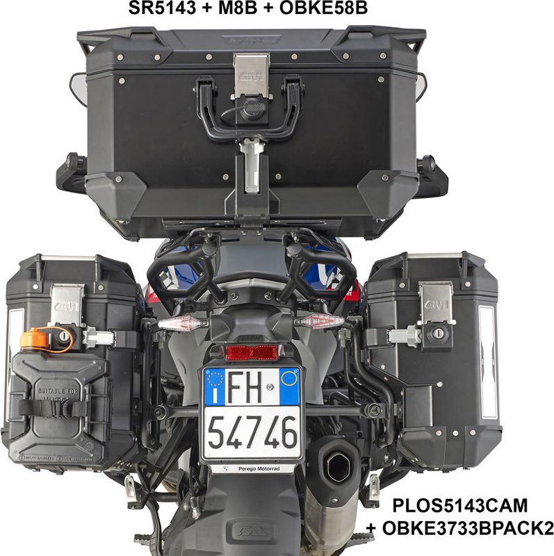 GIVI Side case carrier for monokey CAM side case with lateral offset right - BMW R1300GS (24) | PLOS5143CAM