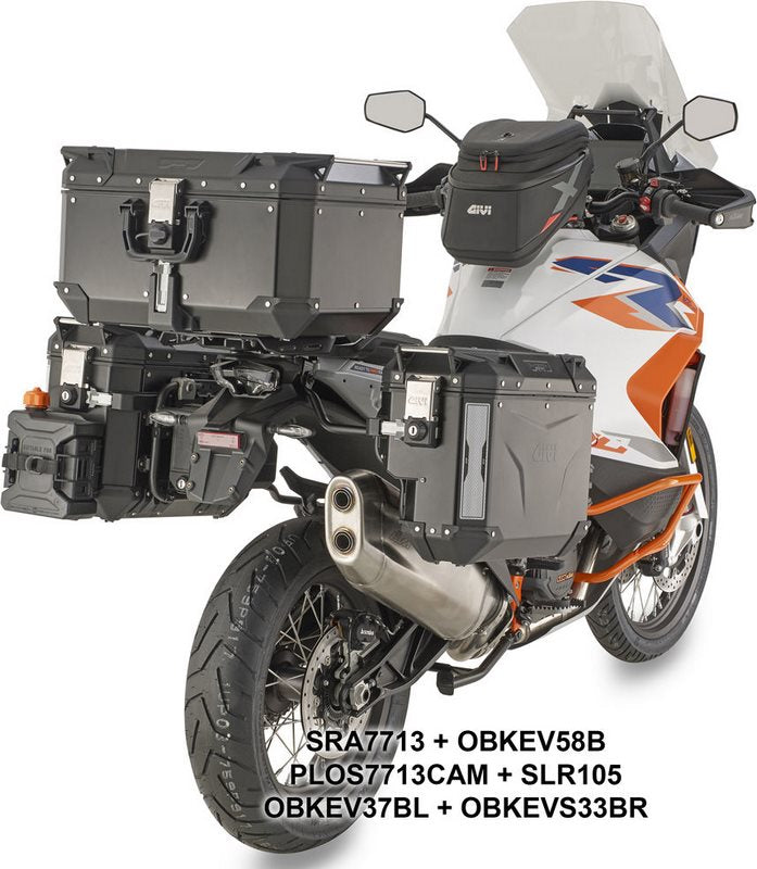 GIVI Side case carrier for monokey CAM side case with lateral offset right - for various KTM models | PLOS7713CAM