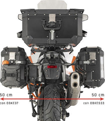 GIVI Side case carrier for monokey CAM side case with lateral offset right - for various KTM models | PLOS7713CAM