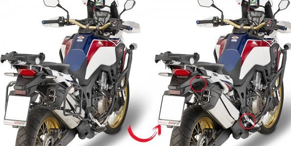 Givi PLR1144 Specific Pannier Holder for Monokey Cases for Honda Africa Twin CRF1000L 16-17 | PLR1144