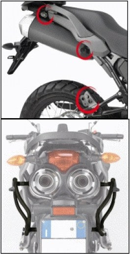 Givi PLXR2122 Specific Pannier Holder for V35 / V37 Monokey Side Cases for Yamaha Tracer 900, FJ-09 15-17 | PLXR2122
