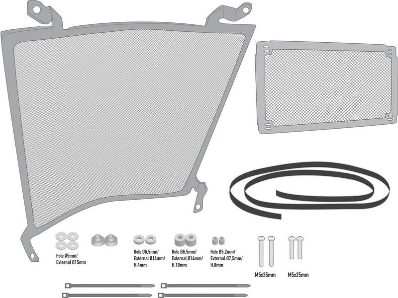 Givi Radiator Guard for BMW S 1000 XR 20- (K69), kit is composed by two guards | PR5138
