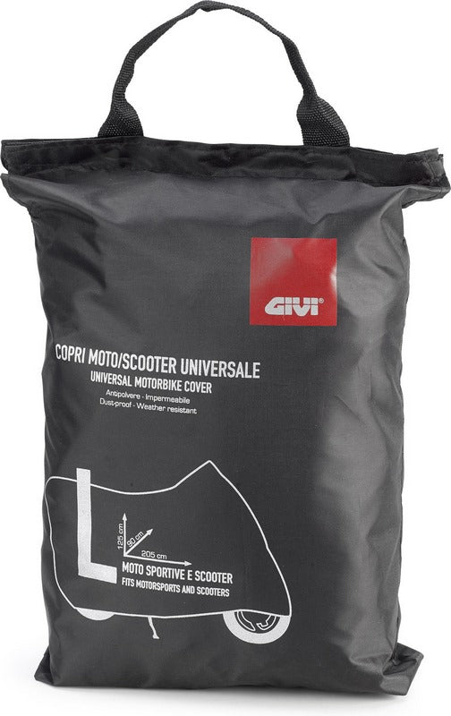 GIVI Waterproof vehicle tarpaulin size L for scooters, sports, classic and naked bikes | S203L