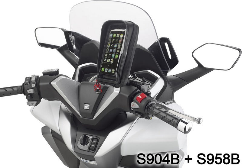 Givi S904B Mount, Universal aluminium bracket to install Smartphone / GPS Navigator Holders | S904B