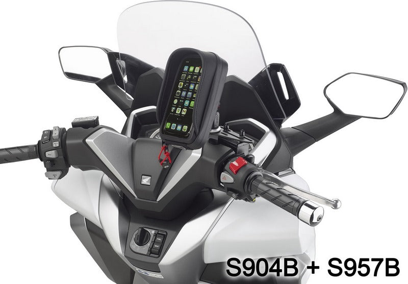 Givi S904B Mount, Universal aluminium bracket to install Smartphone / GPS Navigator Holders | S904B