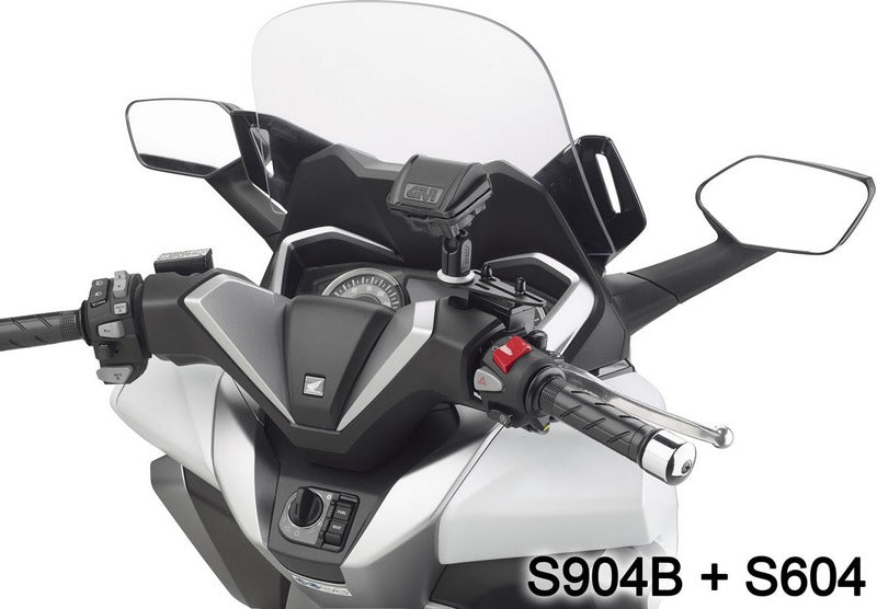 Givi S904B Mount, Universal aluminium bracket to install Smartphone / GPS Navigator Holders | S904B