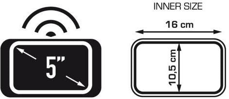 Givi Smart phone / GPS Givi holder for handlebar mounting suitable for screens up to 5 inches | S954B
