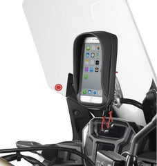Givi Smart phone / GPS Givi S957B holder for handlebar mounting, inner dimensions 81x160mm, window dimensions 69x151mm | S957B