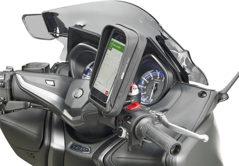 Givi Smart phone / GPS Givi S958B holder for handlebar mounting, inner dimensions 97x189mm, window dimensions 80x169mm | S958B