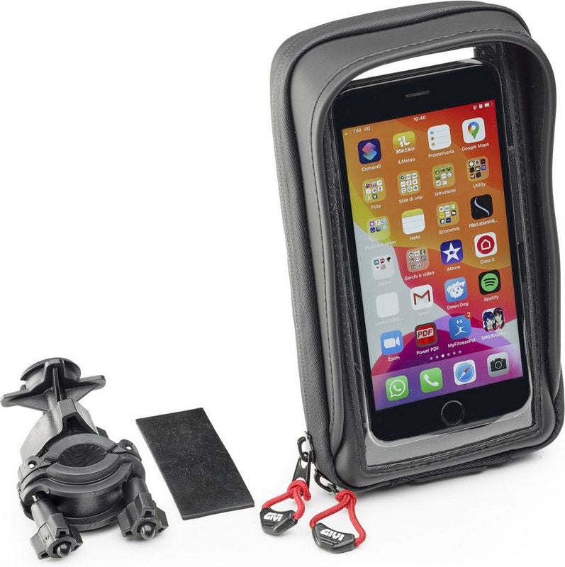 Givi Smart phone / GPS Givi S958B holder for handlebar mounting, inner dimensions 97x189mm, window dimensions 80x169mm | S958B