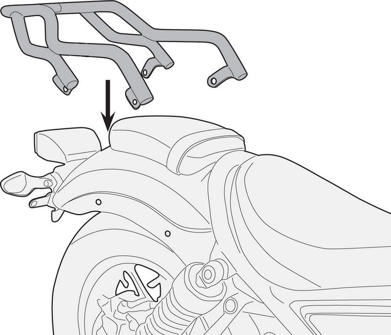 Givi Top Case Rack SR1160 for Honda CMX 500 Rebel 17- specific for Monokey or Monolock top case | SR1160