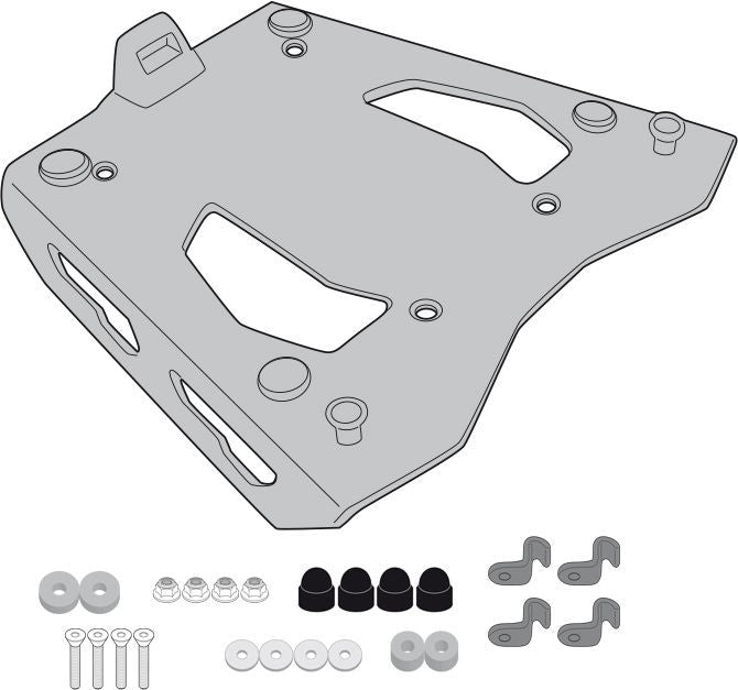 Givi Specific rear rack, black, in anodised aluminium for MONOKEY® top-case | SRA1196