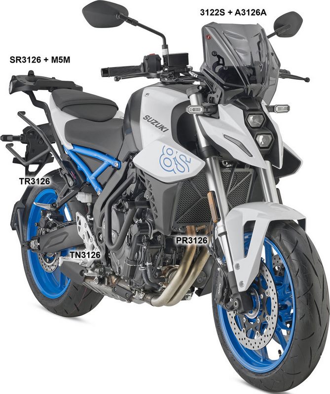 GIVI Spacer Remove-X for soft side bags for Suzuki GSX-8S (23) | TR3126