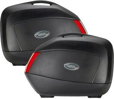 Givi V35NT MonoKey Side Cases, 2 x 35 Liters Bags, Color Black, Red Reflectors | V35N