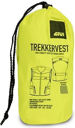 Givi High visibility vest with reflective bands Fluo Yellow, XXL/XXXL | VEST022XL3XL
