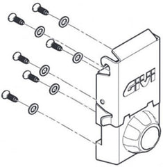GIVI Closure Block Complete For Dlm36, Right | Z9133DXMR