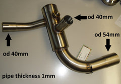 GPR Original For Aprilia Mana 850 - Gt 2007/16 Homologated Silencer With Mid Manifold Satinox | A.46.SAT