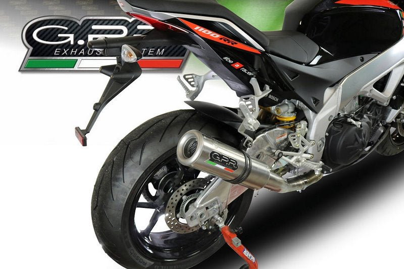GPR Original For Aprilia Tuono V4 1100-Rr 2015/16 Racing Slip-On Exhaust M3 Titanium Natural  | A.61.RACE.M3.TN