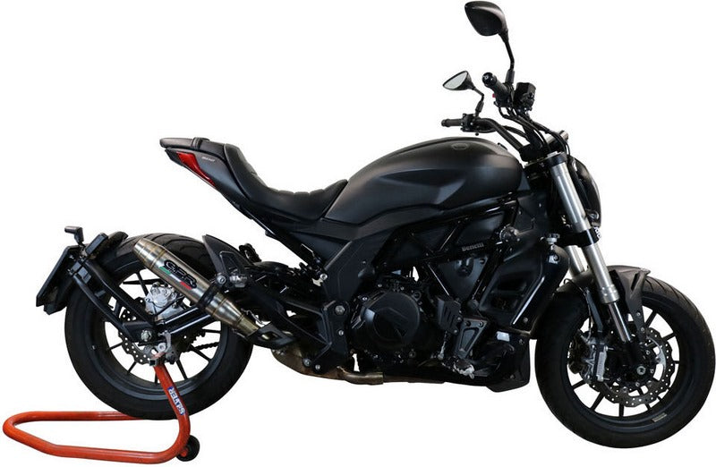 GPR Original For Benelli 502 C 2019/20 E4 Homologated Slip-On Exhaust Deeptone Inox | BE.20.DE