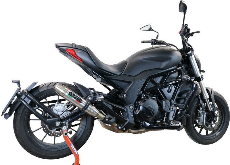 GPR Original For Benelli 502 C 2019/20 E4 Homologated Slip-On Exhaust Deeptone Inox | BE.20.DE
