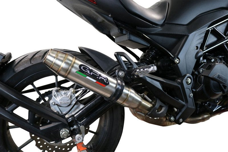 GPR Original For Benelli 502 C 2019/20 E4 Homologated Slip-On Exhaust Deeptone Inox | BE.20.DE