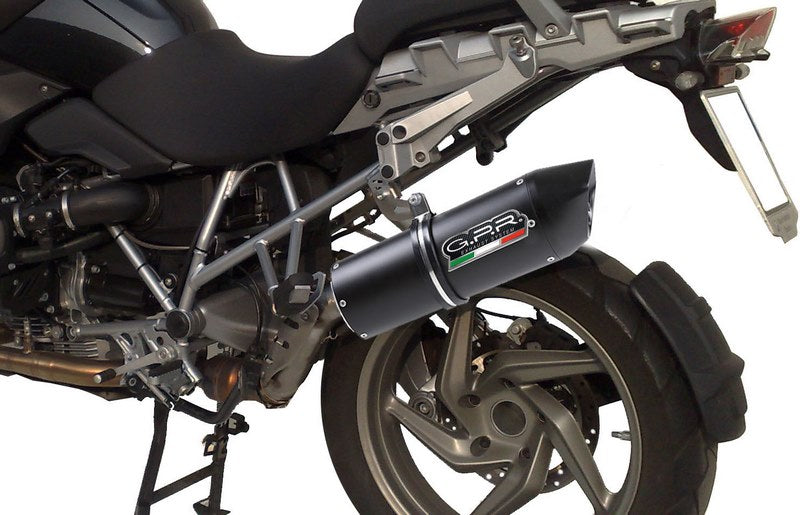 GPR Original For Bmw R 1200 Gs Adv 2010/13 Homologated Slip-On Exhaust Furore Nero | BMW.39.1.FUNE