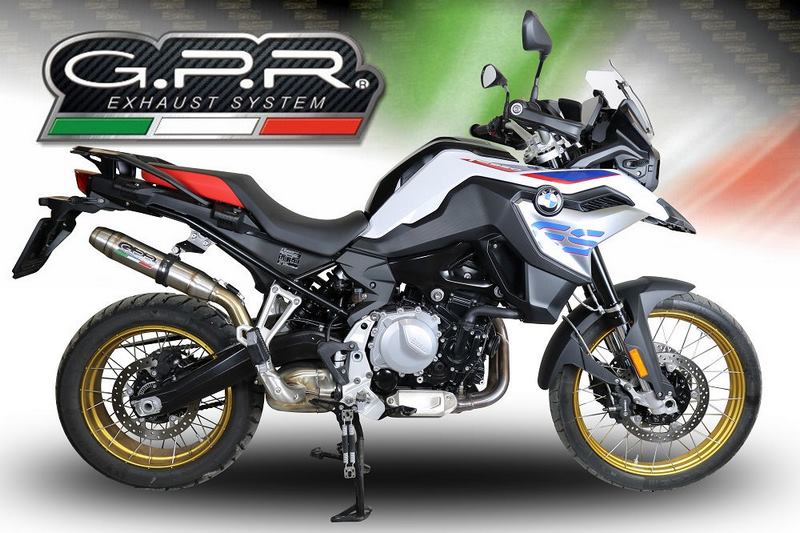 GPR Original For Bmw F 850 Gs - Adventure 2018/20 E4 Homologated Slip-On Exhaust Deeptone Inox | BMW.94.DE
