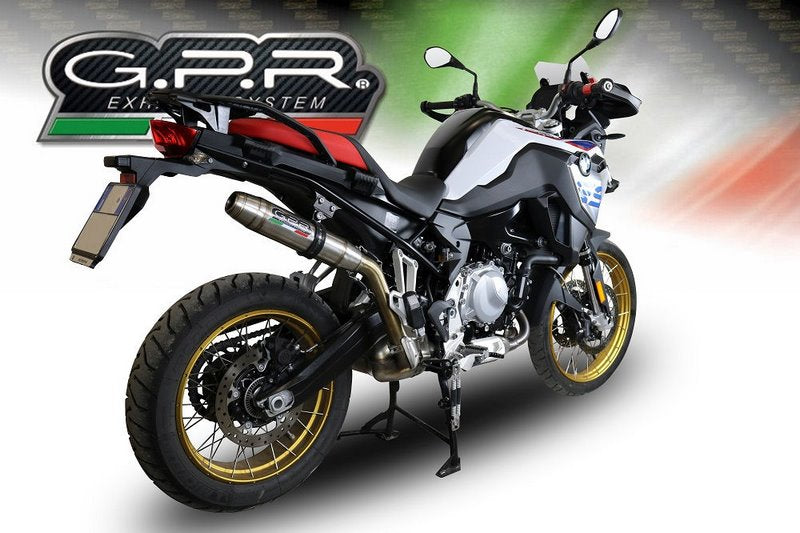 GPR Original For Bmw F 850 Gs - Adventure 2018/20 E4 Homologated Slip-On Exhaust Deeptone Inox | BMW.94.DE