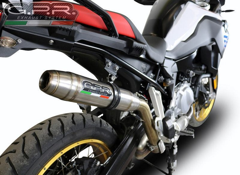 GPR Original For Bmw F 850 Gs - Adventure 2018/20 E4 Homologated Slip-On Exhaust Deeptone Inox | BMW.94.DE