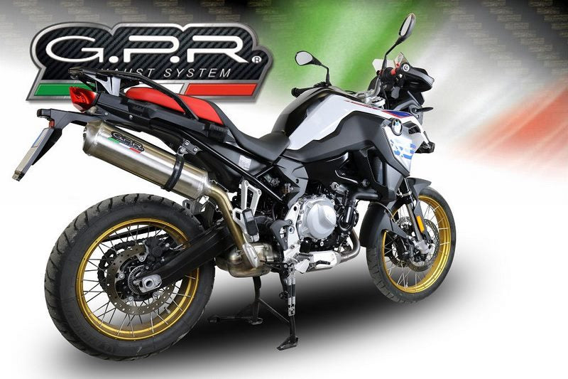 GPR Original For Bmw F 850 Gs - Adventure 2018/20 E4 Homologated Slip-On Exhaust Satinox | BMW.94.SAT