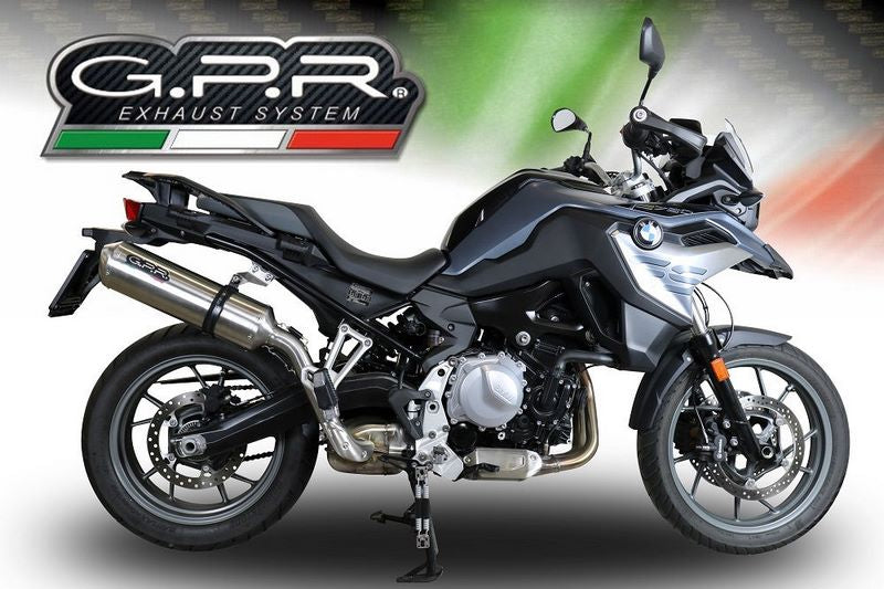 GPR Original For Bmw F 750 Gs 2018/20 E4 Homologated Slip-On Exhaust Satinox | BMW.95.SAT