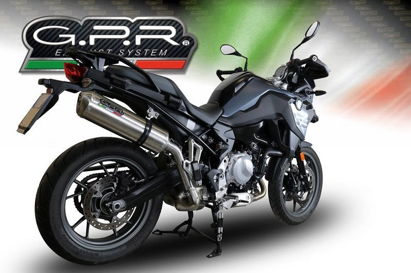 GPR Original For Bmw F 750 Gs 2018/20 E4 Homologated Slip-On Exhaust Satinox | BMW.95.SAT