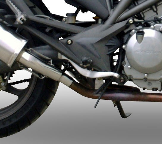 GPR Original For Cagiva Raptor 650 2001/05 Pair Homologated Slip-On Exhaust Satinox  | CA.4.SAT