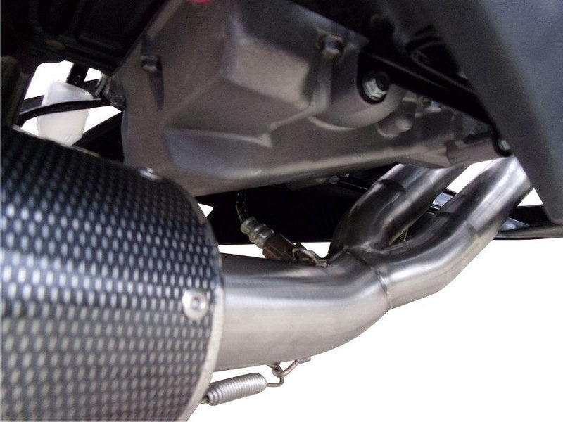 GPR Original For Kawasaki Er 6 N - F 2012/16 E3 Homologated Full Exhaust Gpe Ann.Poppy | CO.K.162.1.GPAN.PO