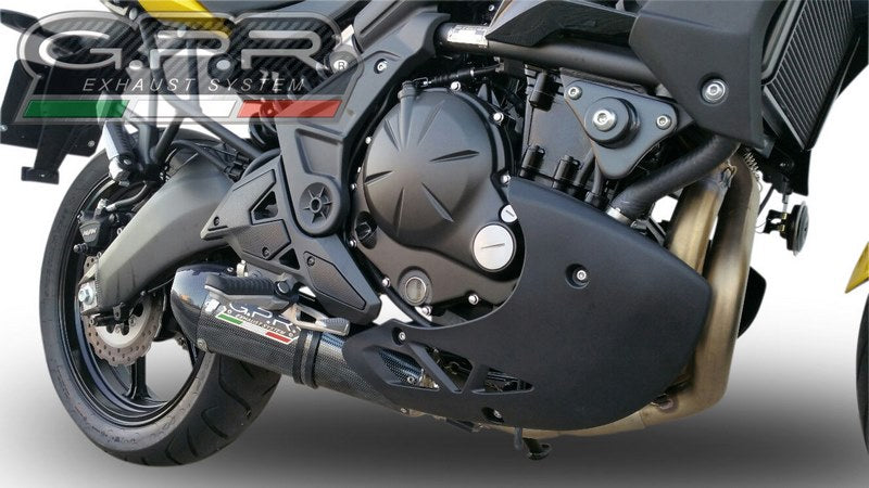 GPR Original For Kawasaki Er 6 N - F 2012/16 E3 Homologated Full Exhaust Gpe Ann.Poppy | CO.K.162.1.GPAN.PO