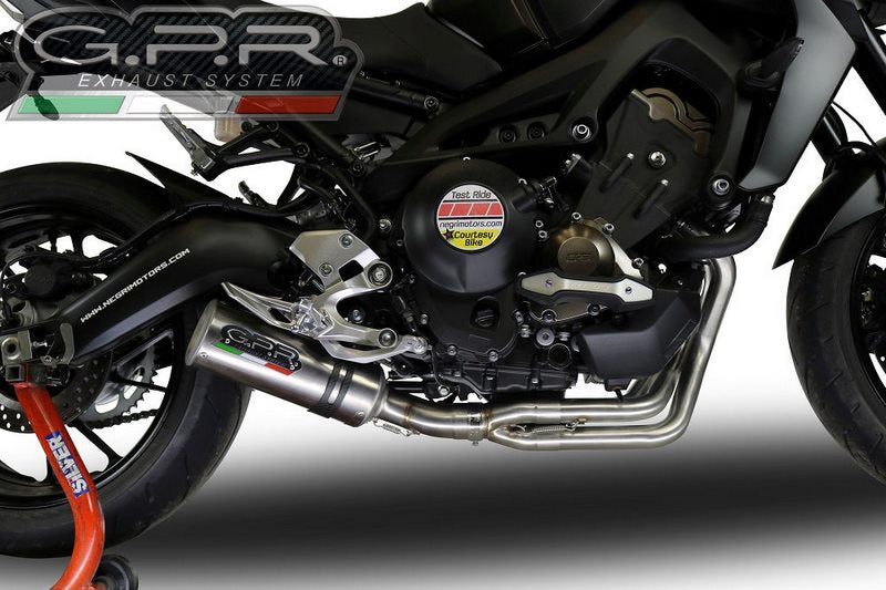 GPR Original For Yamaha Mt-09 / Fz-09 2014/16 E3 Homologated Full Exhaust M3 Inox  | CO.Y.181.M3.INOX