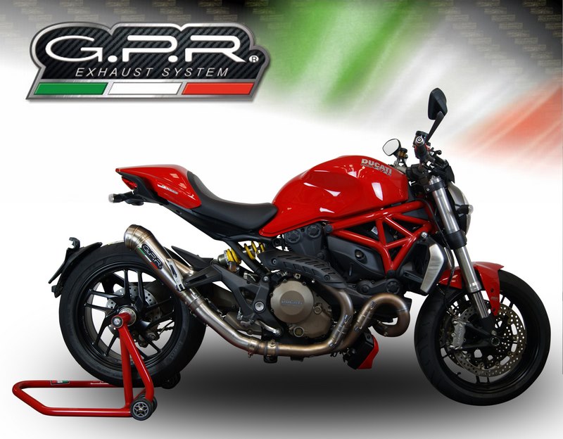 GPR Original For Ducati Monster 1200 S/R 2014/16 Homologated Slip-On Exhaust Powercone Evo | D.112.PCEV