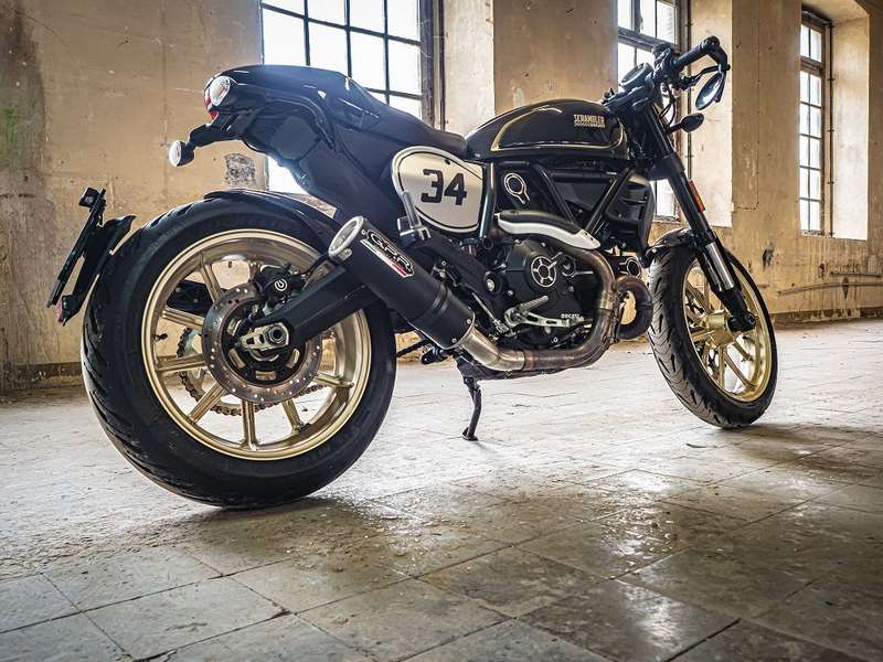 GPR Original For Ducati Scrambler 800 2015/16 Homologated Slip-On Exhaust M3 Black Titanium  | D.118.HOM.M3.BT