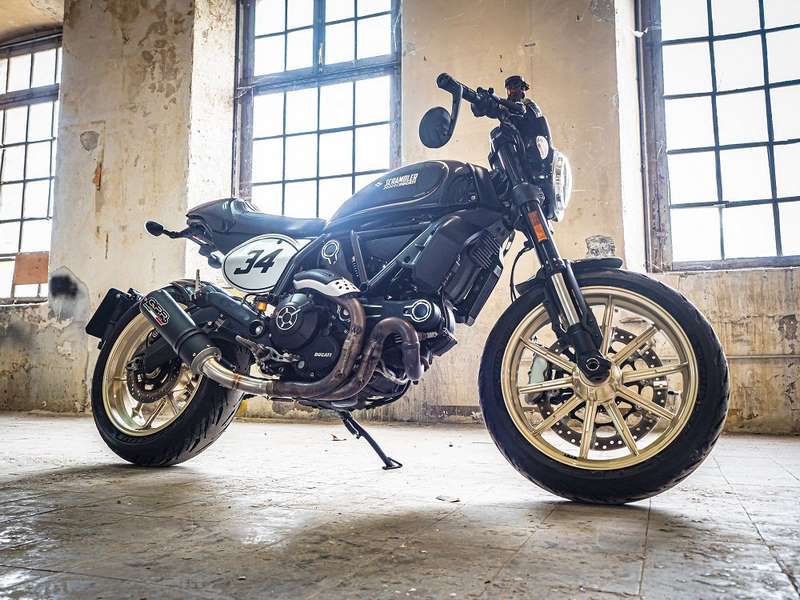 GPR Original For Ducati Scrambler 800 2015/16 Homologated Slip-On Exhaust M3 Black Titanium  | D.118.HOM.M3.BT