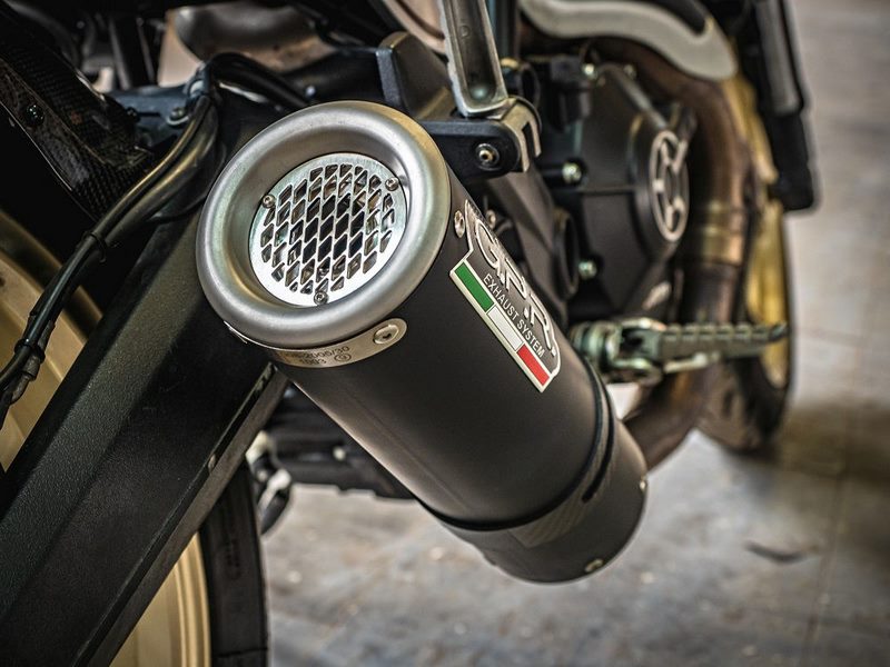GPR Original For Ducati Scrambler 800 2015/16 Homologated Slip-On Exhaust M3 Black Titanium  | D.118.HOM.M3.BT